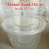 Thinwall 450 ml Bulat Food container Box Kotak Makan Plastik Isi 25 pcs