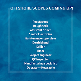 OFFSHORE SCOPES COMING UP!