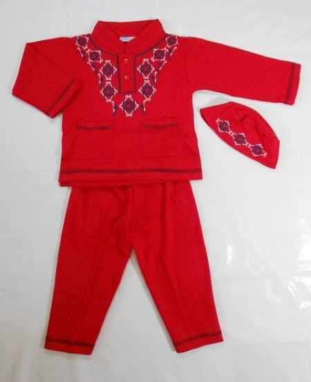 Grosir Baju Anak Baju Koko Bayi FullColour Red