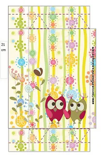 Owls Couple Free Printable Box.