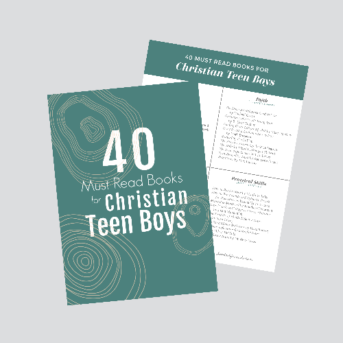 40+ MUST READ Books for Christian Teen Boys #reading #teenlit #christianteen #homeschooling #christianlit