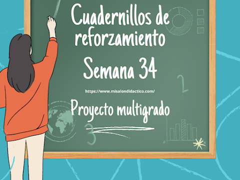 Semana 34: Cuadernillo de reforzamiento por tema común para 1er grado