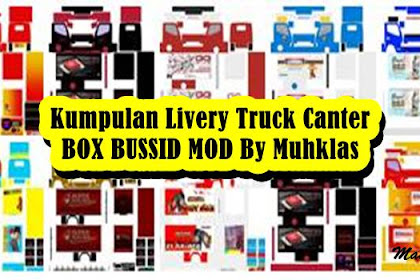 Kumpulan Livery Truck Canter BOX BUSSID MOD By Muhklas