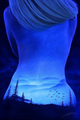 Bodyscapes: Enchanting Body Paintings With The Magic Of Black Light