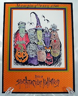 halloween painting greeting cards