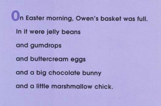 sample page #1 OWEN'S MARSHMALLOW CHICK by Kevin Henkes