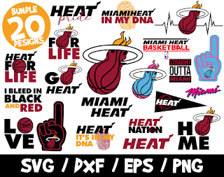 Miami Heat SVG Bundle, NBA Team SVG, Miami Heat Nation Shirt, Miami Heat Cricut, Nba Svg, Miami Heat City Vice Edition, Heat Dna, Heat Pride