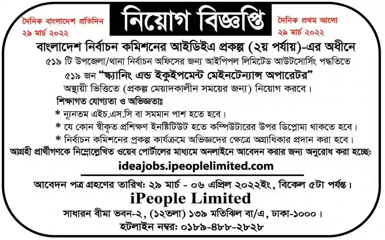 Bangladesh Election Commission Job Circular
