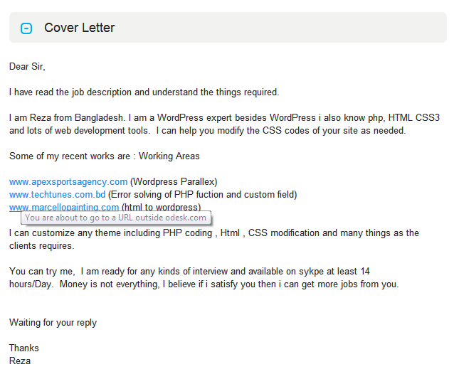 Tips and Tricks Zone: Web Designing Cover letter for ...