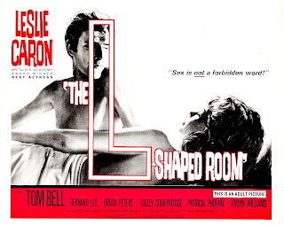 THE L-SHAPED ROOM. Cartelera Half Sheet: 71 x 56 cms. Estados Unidos. LA HABITACIÓN EN FORMA DE L. The L-Shaped Room. 1962. Reino Unido. Dirección: Bryan Forbes. Reparto: Leslie Caron, Tom Bell, Bernard Lee, Brock Peters, Cicely Courtneidge, Patricia Phoenix, Emlyn Williams, Avis Bunnage, Nanette Newman, Mark Eden, Gerald Sim, Harry Locke