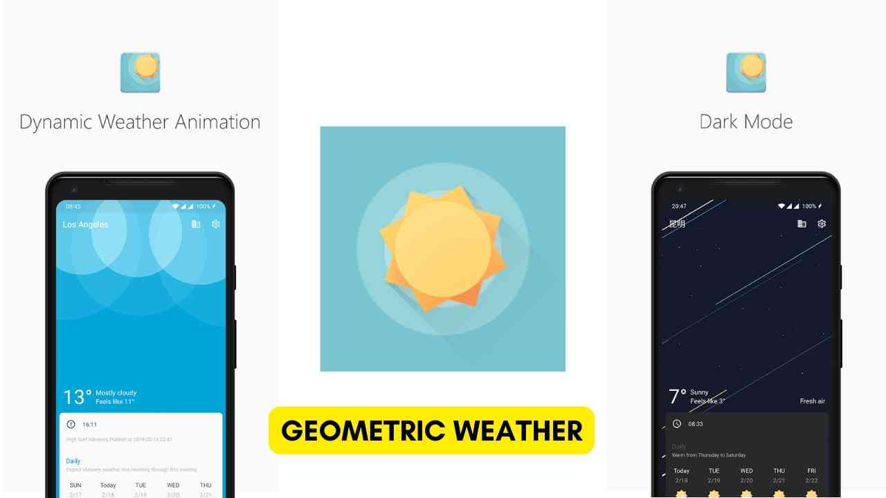 Geometric weather app
