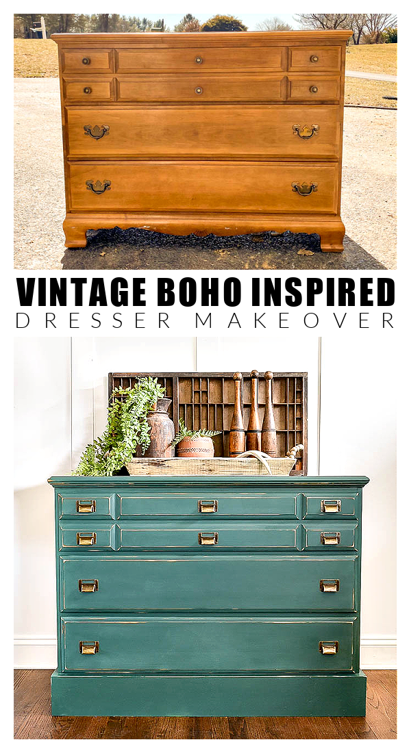 Dated dreser makeover before and after