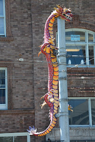 Chinatown Seattle red dragon
