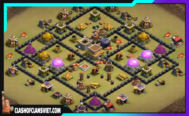 link base coc th8 war 2024