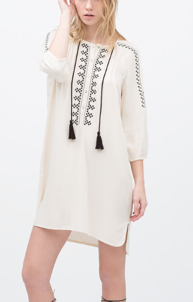 Rebajas SS 2015 fondo de armario vestido blanco bordado