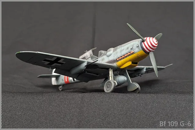 Maquette du Bf 109 G-6 d'Eduard au 1/48.