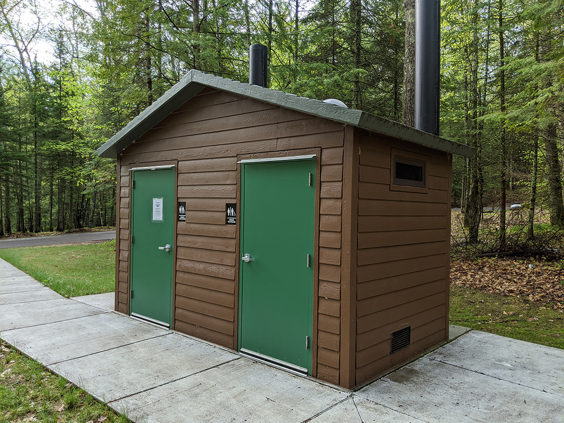 restrooms at the trailhead