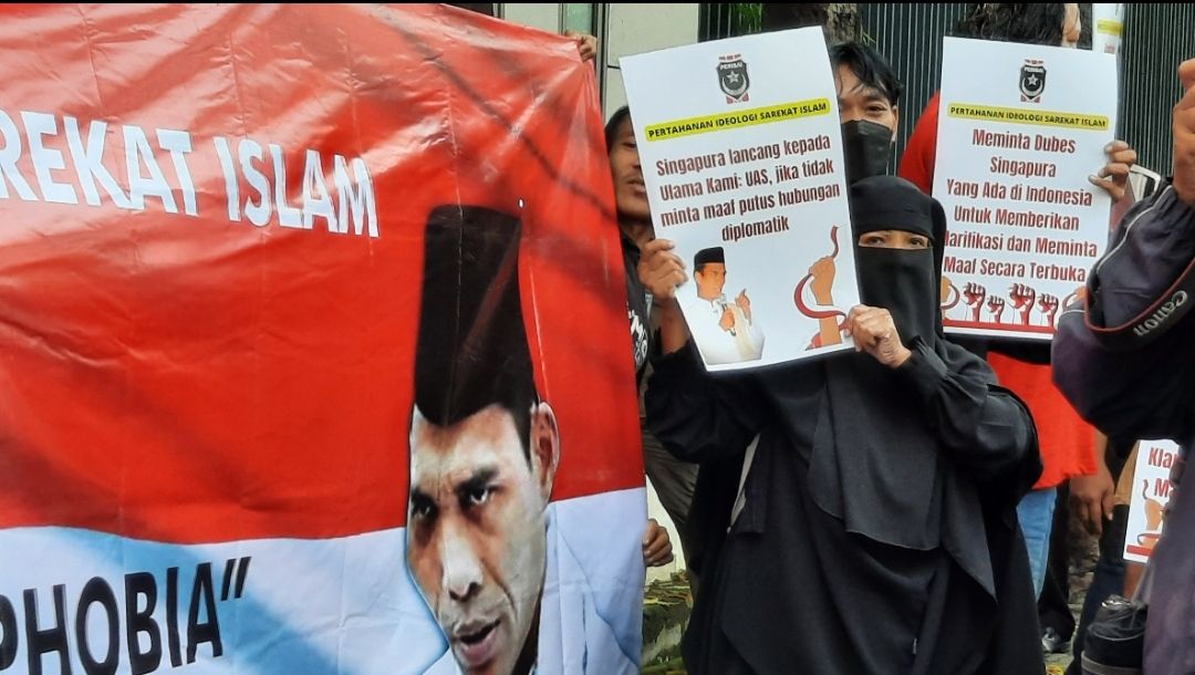 Demo Kecam Singapura dan Dukung UAS di RI Jadi Sorotan Sejumlah Media Asing