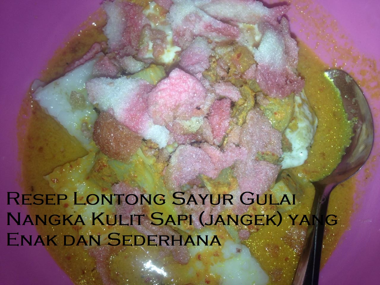Resep Lontong Sayur Gulai Nangka Kulit Sapi Jangek Yang Enak Dan Sederhana Wnputrio