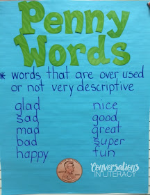 Word Choice Anchor Chart Penny Words