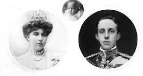 Alphonse XIII, Victoria Eugenie et l'infant Alfonso d'Espagne