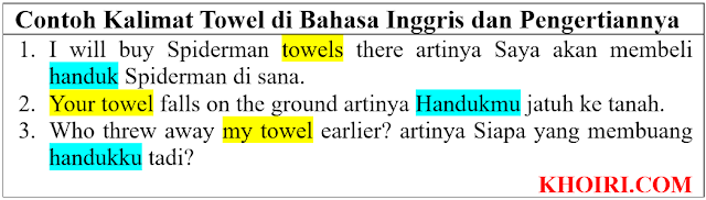 20 Contoh Kalimat Towel di Bahasa Inggris dan Pengertiannya