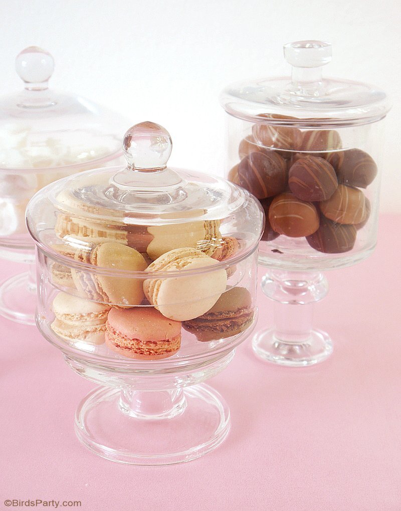 DIY Bonbonnière & Bocal à Bonbons sur Pied - fabriquez vous même, pas chèr ses jolies bocaux à bonbon pour un mariage, sweet table ou fête! by BirdsParty.fr @birdsparty