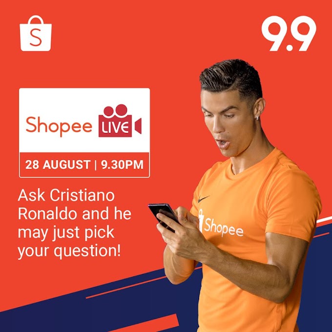 Catch Cristiano Ronaldo on Shopee Live