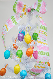 Glitter Easter Egg Tree, from Serenity Now blog