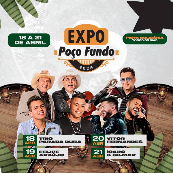 21/04/2024 Show de Ícaro e Gilmar em Poço Fundo [Centro de Eventos]