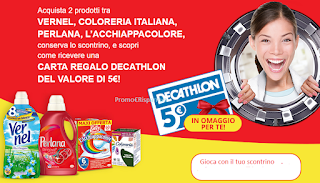 Logo Con ''Le Olimpiadi nell'Oblò'' in regalo card Decathlon