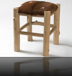 Tabouret en bois