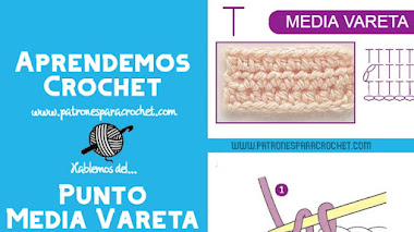 Media vareta o medio punto alto | Aprendemos crochet desde el principio