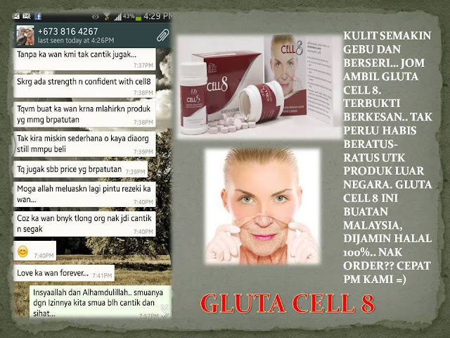 testimoni gluta cell 8