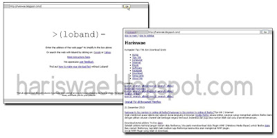 Alternatif Browsing cepat Lewat Loband