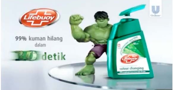 Sibeloy: Iklan Sabun Lifebuoy Tampilkan Figure Hulk!