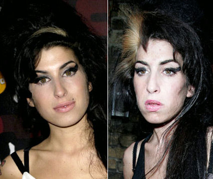 Eventhough Amy Winehouse's normal makeup already looks like crap anyways 