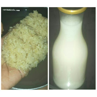 Rice water treatment for natural hair 