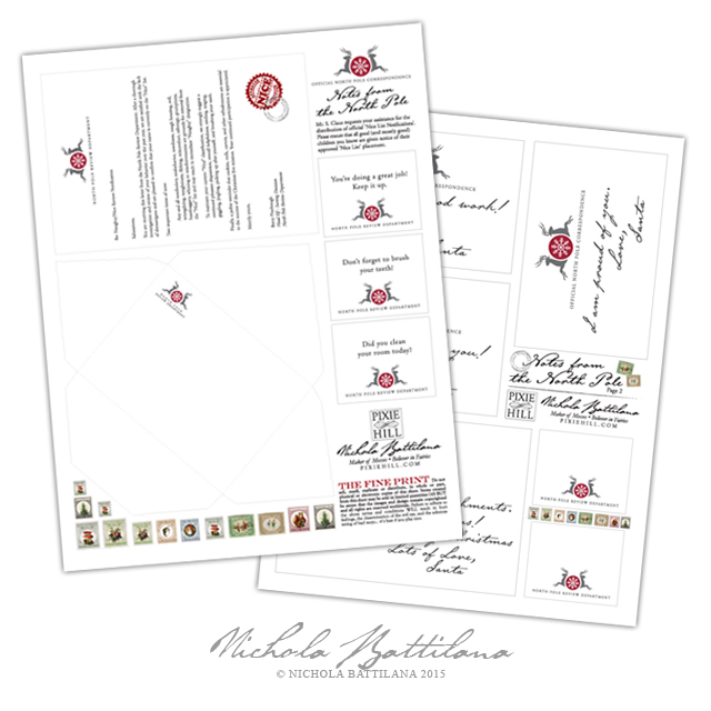 Nice List Notification and Notes from the North Pole - Nichola Battilana