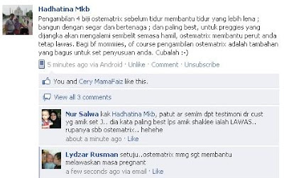 testimoni ostematrix shaklee