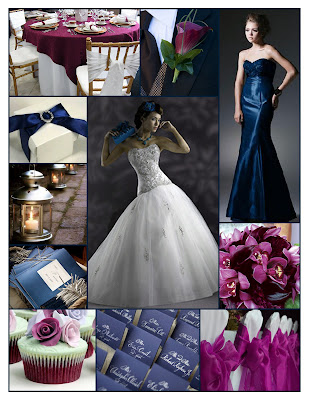 Wedding} in Dark Blue,