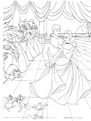 Tangled Coloring Sheets on Princess Coloring Pages Brings You Cinderella And Her Prince