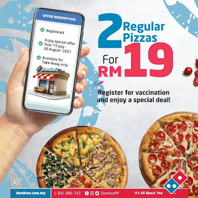 tawaran vaksinasi menarik dominos pizza