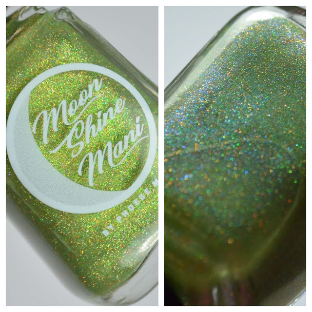 swampy green holographic nail polish