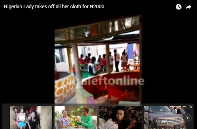 A guy dared her and she remove all her clothing for N2000 | Watch