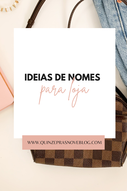 ideias de nomes para loja