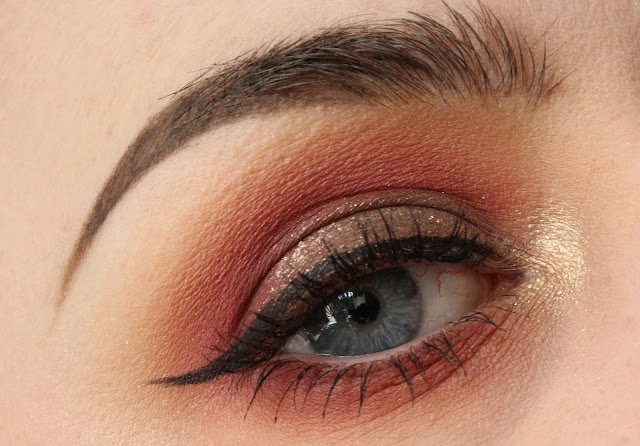 Red smokey autumnal look with Makeup Geek