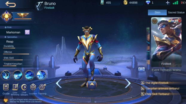 Bruno Marksman Terbaik di Mobile Legend