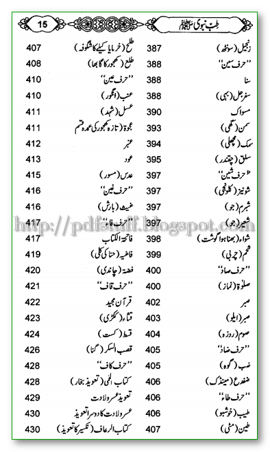 tib e nabawi Pdf book