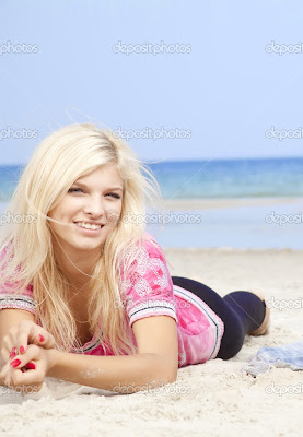 Blonde Beach Girl